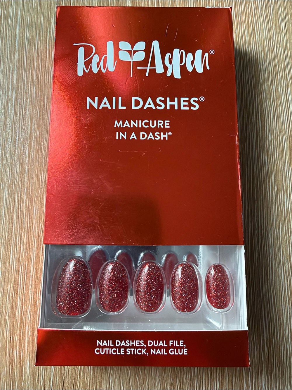 Red Aspen - Little Miss Patriotic Philippa - Press On Nails Kit - NEW! Almond